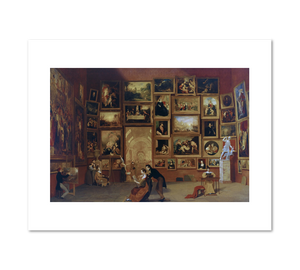 Samuel Morse, Gallery of the Louvre, 1831–33, Terra Foundation for American Art. Fine Art Prints in various sizes by 1000Artists.com
