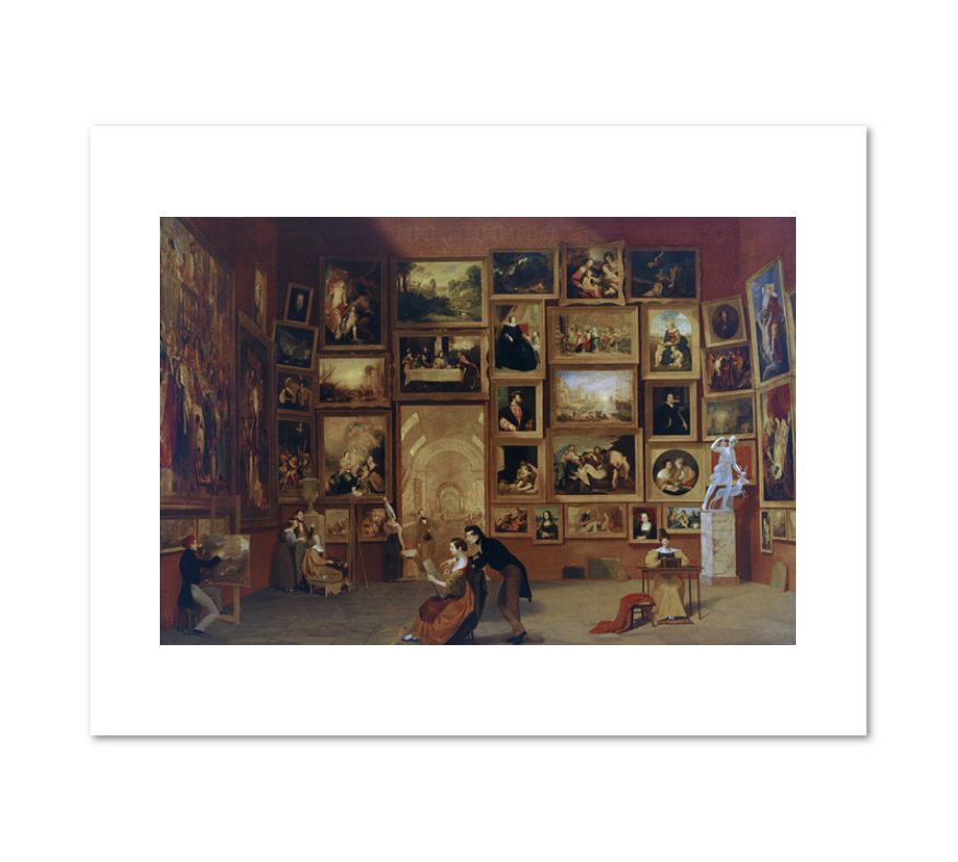 Samuel Morse, Gallery of the Louvre, 1831–33, Terra Foundation for American Art. Fine Art Prints in various sizes by 1000Artists.com