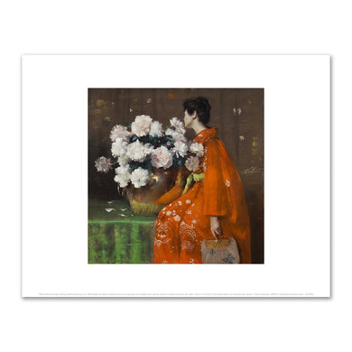William Merritt Chase, Spring Flowers (Peonies), by 1889. Fine Art prints in various sizes by 1000Artists.com