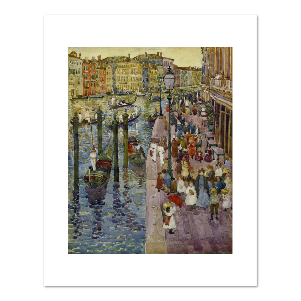 Maurice Prendergast, The Grand Canal, Venice, between 1898 and 1899, Fine Art Prints in various sizes by 1000Artists.com