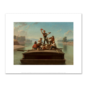 George Caleb Bingham, The Jolly Flatboatmen, 1877–78, Terra Foundation for American Art. Fine Art Prints in various sizes by 1000Artists.com