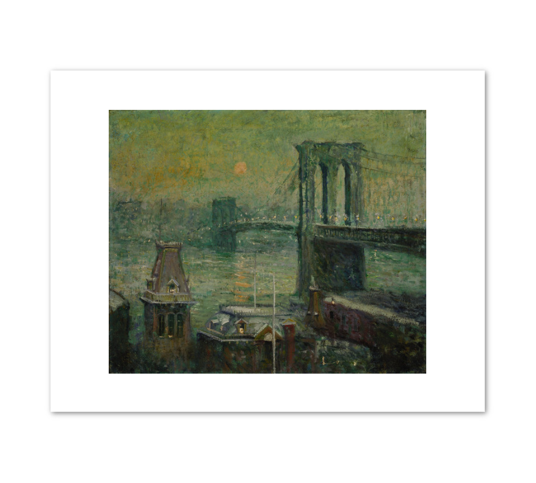 Ernest Lawson, Brooklyn Bridge, 1917–20, Fine Art Prints in various sizes by 1000Artists.com