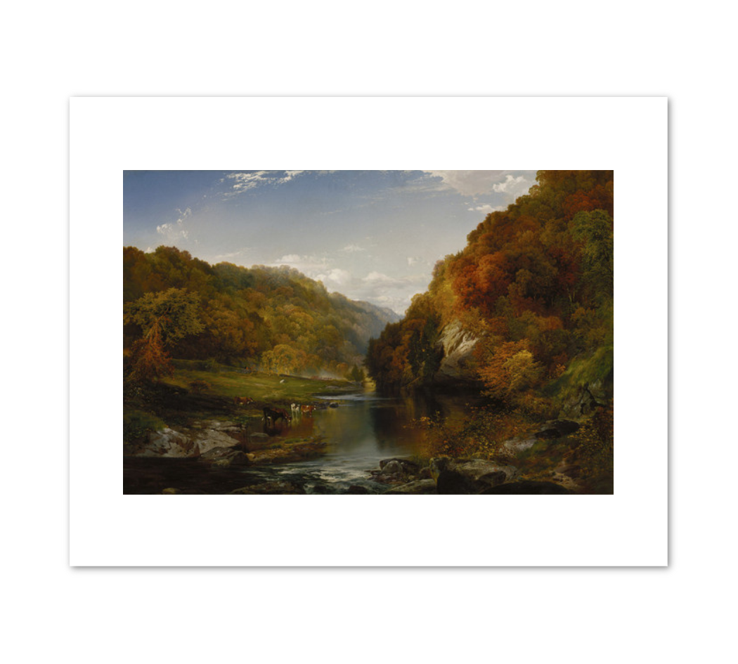 Thomas Moran, Autumn Afternoon, the Wissahickon, 1864, Terra Foundation for American Art. Fine Art Prints in various sizes by 1000Artists.com
