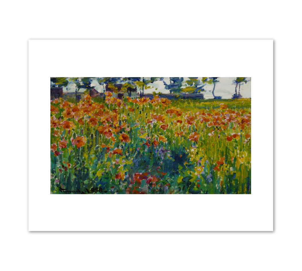Robert Vonnoh, Poppies in France, 1888, Fine Art Prints in various sizes by 1000Artists.com