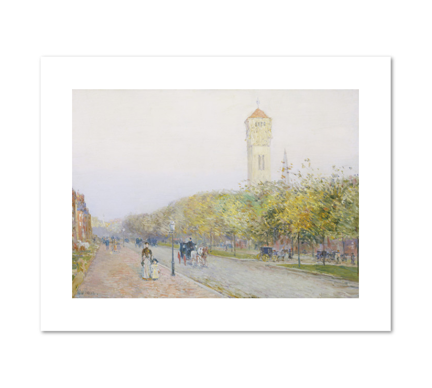 Childe Hassam, Commonwealth Avenue, Boston, c. 1892, Fine Art Prints in various sizes by 1000Artists.com