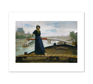 Henry Bacon, Lady in a Boat, 1879, Terra Foundation for American Art. Fine Art Prints in various sizes by 1000Artists.com
