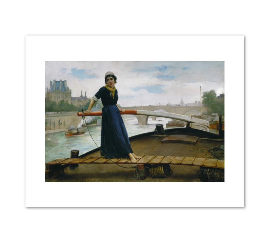 Henry Bacon, Lady in a Boat, 1879, Terra Foundation for American Art. Fine Art Prints in various sizes by 1000Artists.com