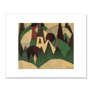 Arthur Dove, Nature Symbolized #3: Steeple and Trees, 1911-1912, Fine Art Prints in various sizes by 1000Artists.com
