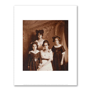 Frida (on the right) and her sisters Cristina, Matilde, and Adriana by Guillermo Kahlo