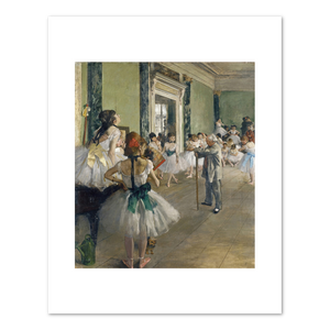 Edgar Degas, The Dance Class, begun 1873, completed 1875–1876, Fine Art Prints in various sizes by 1000Artists.com