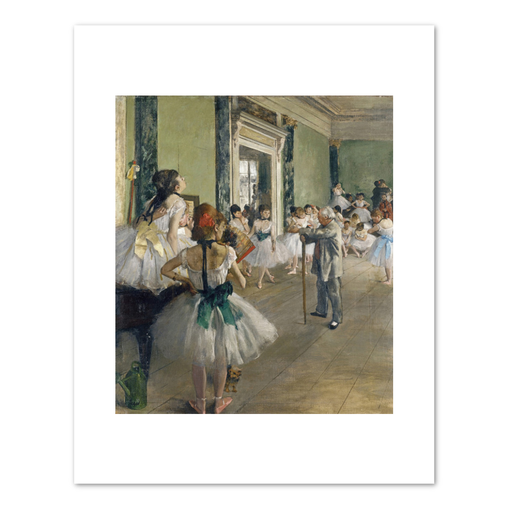 Edgar Degas, The Dance Class, begun 1873, completed 1875–1876, Fine Art Prints in various sizes by 1000Artists.com