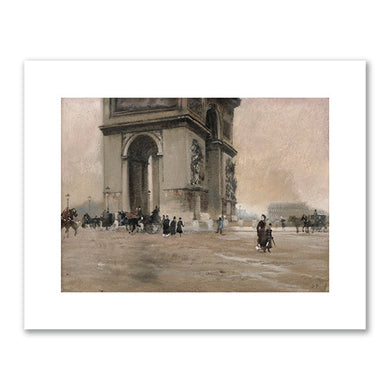 Giuseppe De Nittis, L' Arco di Trionfo a Parigi, ca. 1876, Private Collection. Fine Art Prints in various sizes by 1000Artists.com