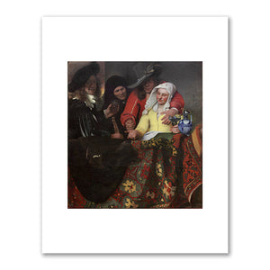 Johannes Vermeer, The Procuress, 1656, State Art Collections Dresden, Old Masters Picture Gallery. Fine Art Prints in various sizes by 1000Artists.com