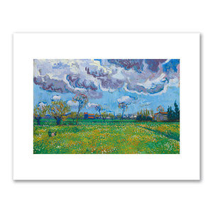 Vincent van Gogh, Landscape Under a Stormy Sky, mid April 1889, Private Collection. Fine Art Prints in various sizes by 1000Artists.com