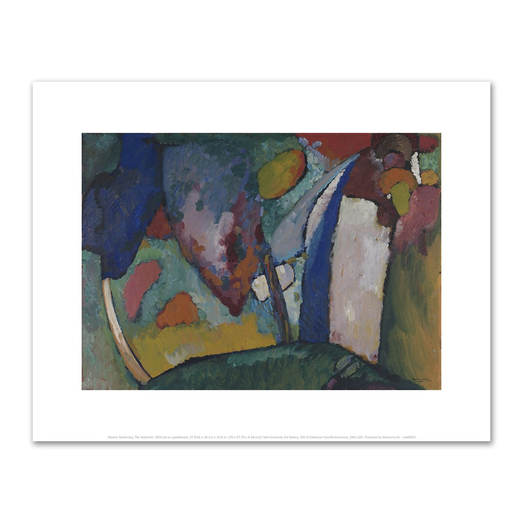 Wassily Kandinsky, The Waterfall, 1910, art prints in various sizes by 2020ArtSolutions