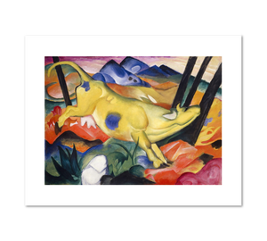 Franz Marc, Yellow Cow, Fine Art Prints in various sizes by 1000Artists.com