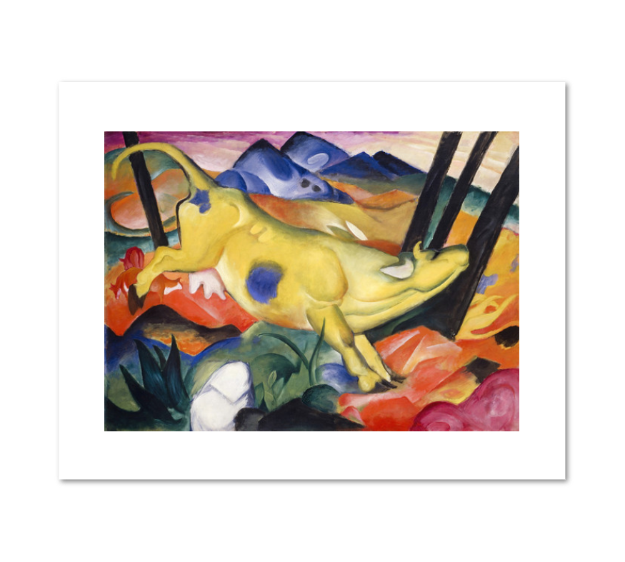 Franz Marc, Yellow Cow, Fine Art Prints in various sizes by 1000Artists.com